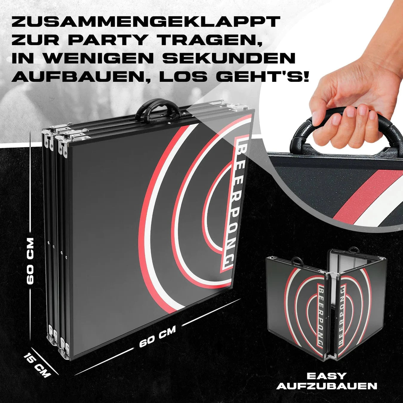 RedCupShop Beer Pong Tisch Aufbau 