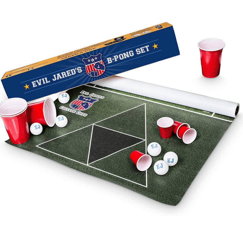 Beer Pong Matte (inkl. 60 Bechern, 4 Shot Cups & 6 Bällen)