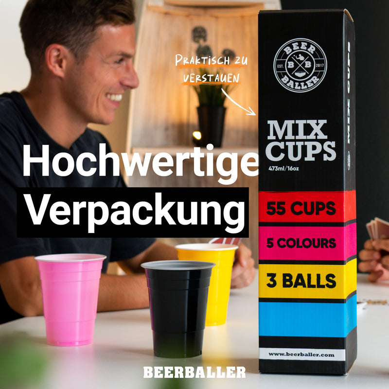 BeerBaller® Mix Cups (55x inkl. 3 Bällen)