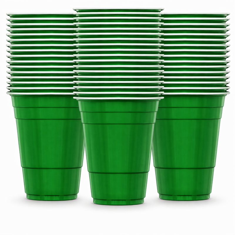 Beer Pong Becher Grün (50x)