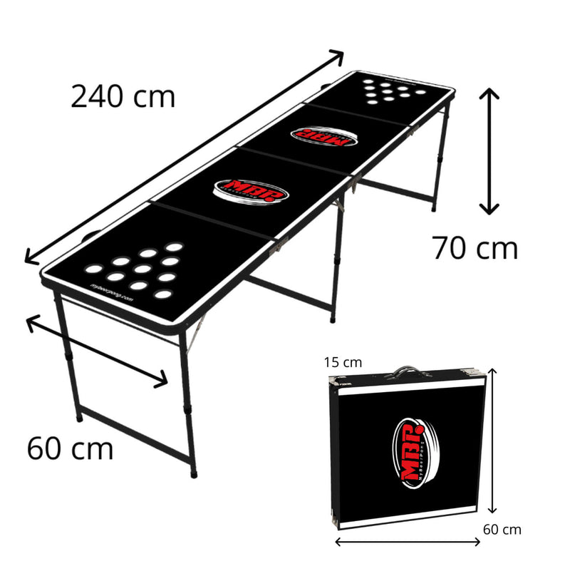 Bierpong Tisch "Classic mit Becherhalterung"
