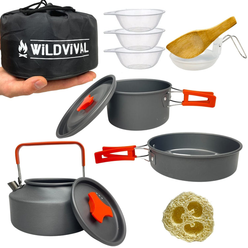 12 Teiliges Outdoor Camping Kochset