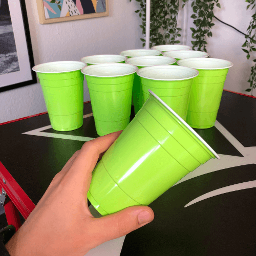 Beer Pong Becher Hellgrün (50x)
