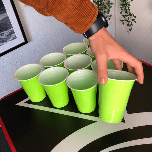 Beer Pong Becher Hellgrün (50x)