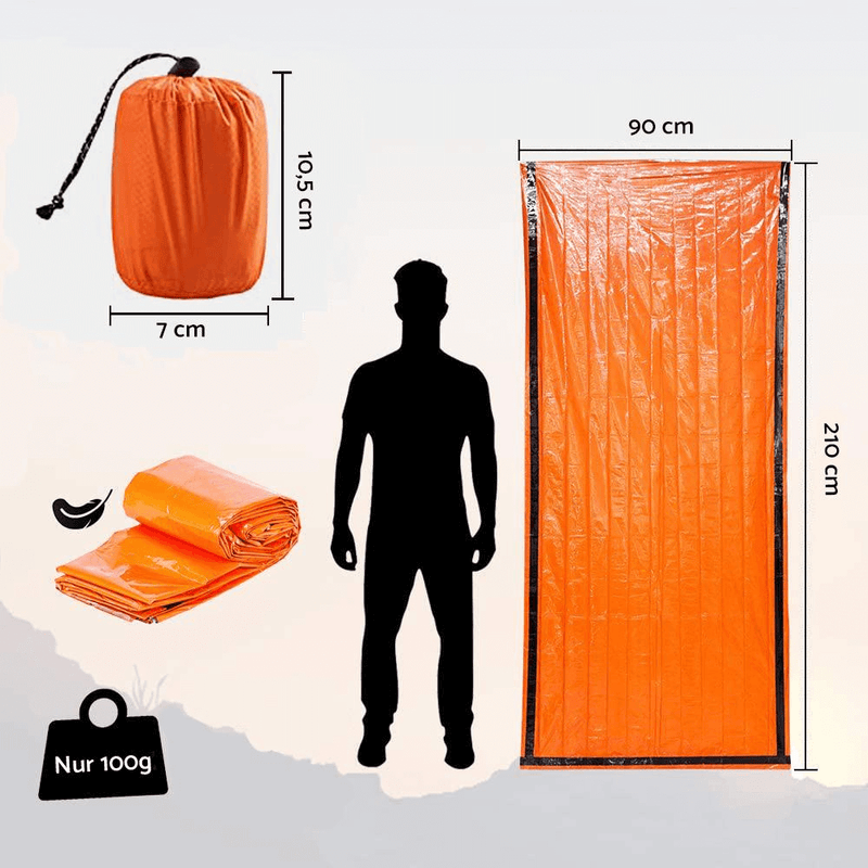 Rettungsdecke - Notfall Schlafsack "LifeSaver"