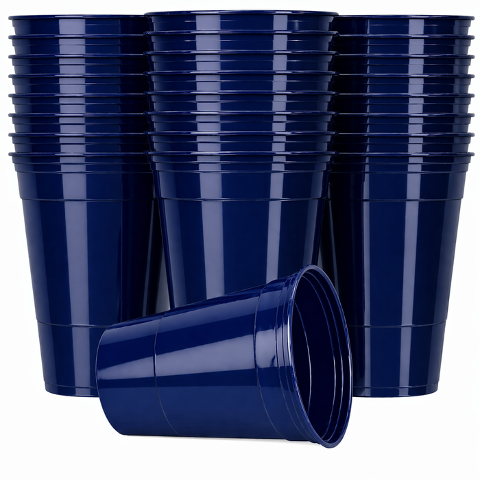 Beer Pong Mehrwegbecher Blau (22x)