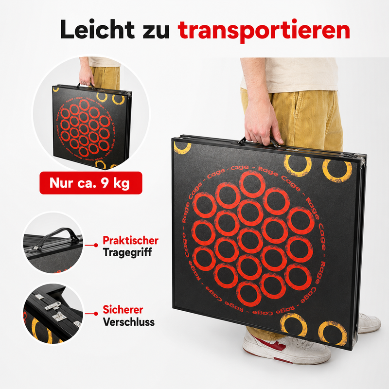 Beer Pong Tisch Set 'Mutligame' inkl. 60 Bechern, 6 Bällen & Racks