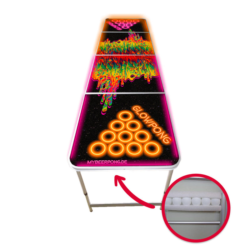 Beer Pong Tisch 'Space Lava' mit LED