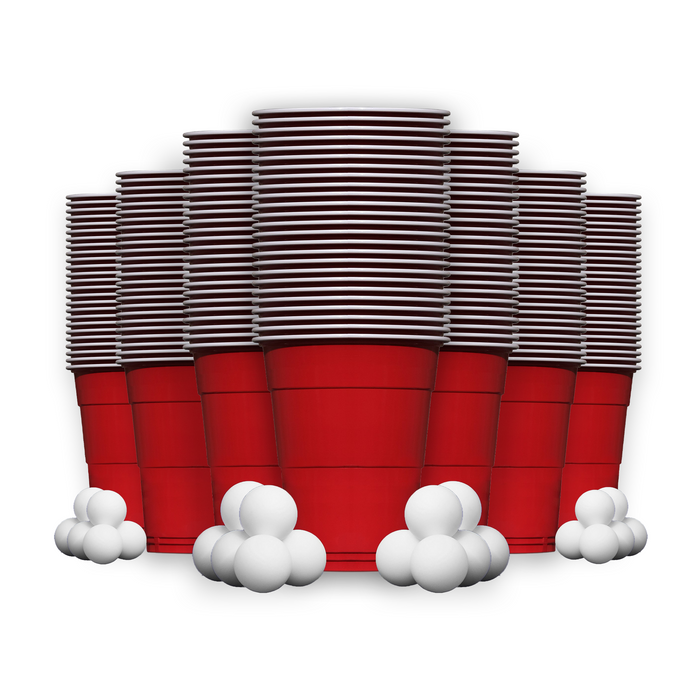 Beer Pong Becher Rot (800x + 64 Bälle)