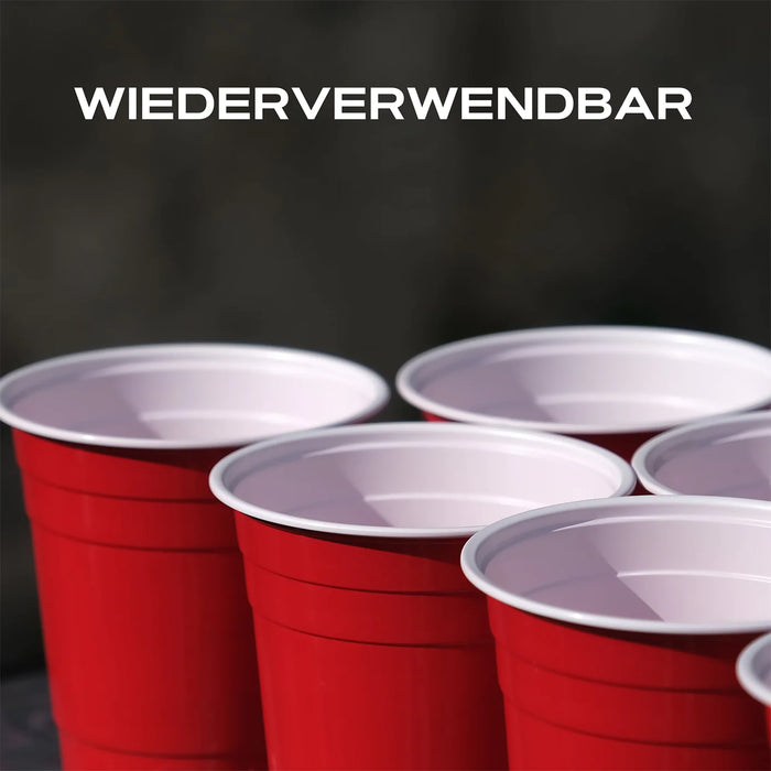 Beer Pong Becher Rot (800x + 64 Bälle)