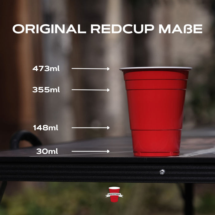 Beer Pong Cup Set Red