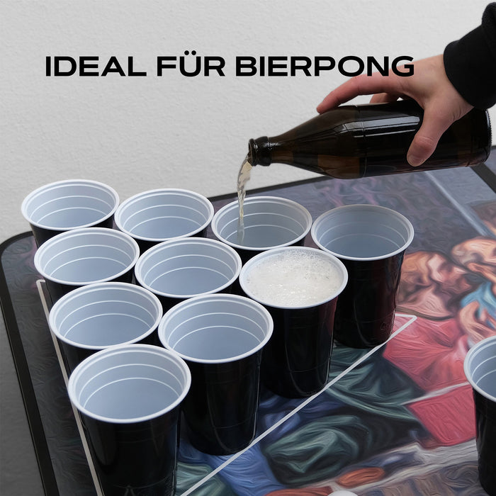 Beer Pong Cups Black (200x + 16 Balls)