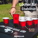 Beer Pong Tisch 'All Black' mit Löchern - BeerBaller