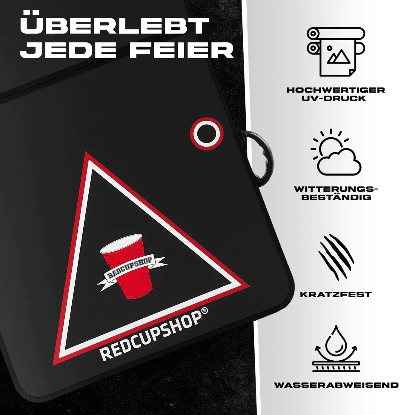 RedCupShop Beer Pong Tisch Merkmale