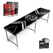 Beer Pong Tisch Set "Allblack" inkl. 50 Becher, 12 Bälle & Party Pong - BeerBaller