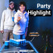 Beer Pong Tisch Set "LED NEON" inkl. 50 Becher, 12 Bälle & Party Pong - BeerBaller