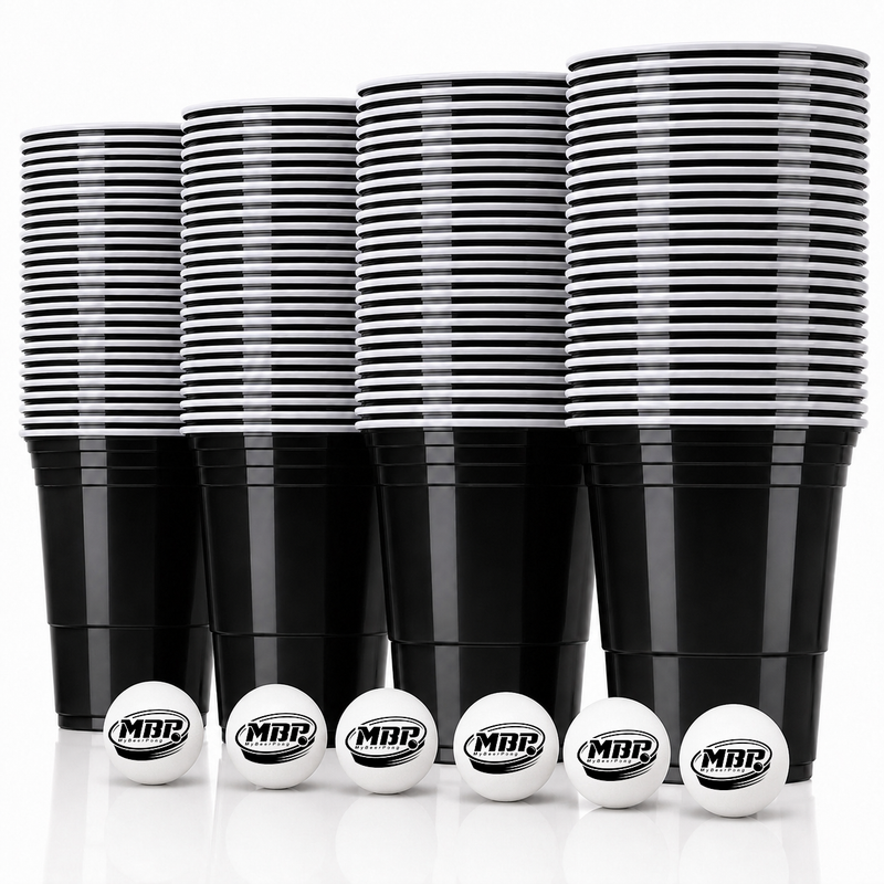 MYBEERPONG® Beer Pong Becher Set (100x inkl. 6 Bällen)