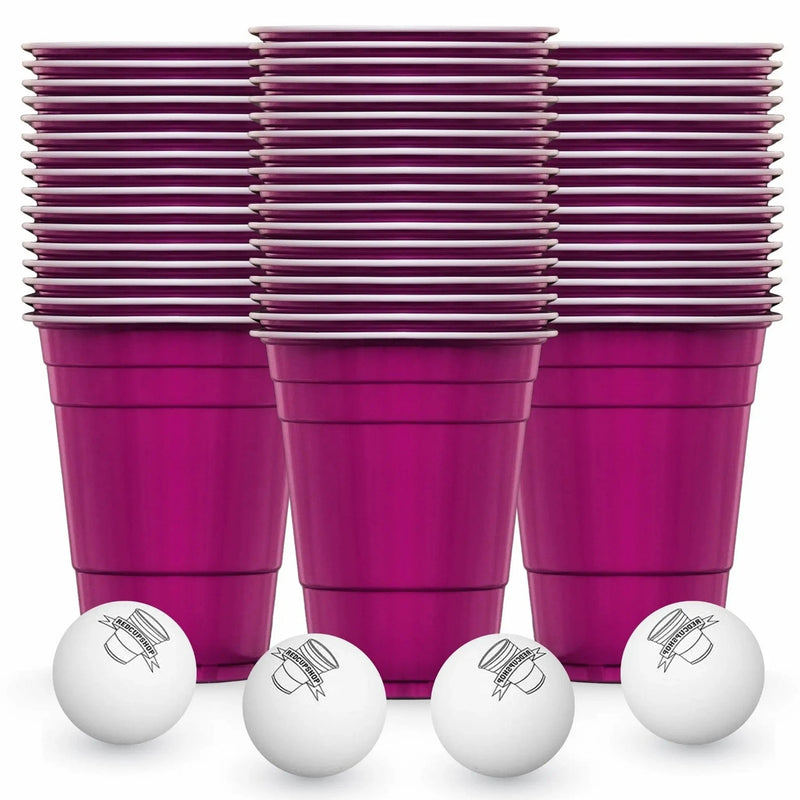RedCupShop Beer Pong Becher Pink (50x + 4 Bälle)
