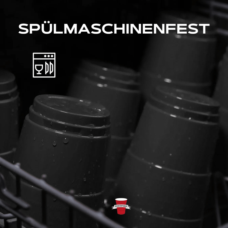 RedCupShop Beer Pong Becher Schwarz (50x + 4 Bälle)
