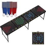 RedCupShop Beer Pong Tisch Set "Multigame" inkl. 50 Becher & 8 Bälle