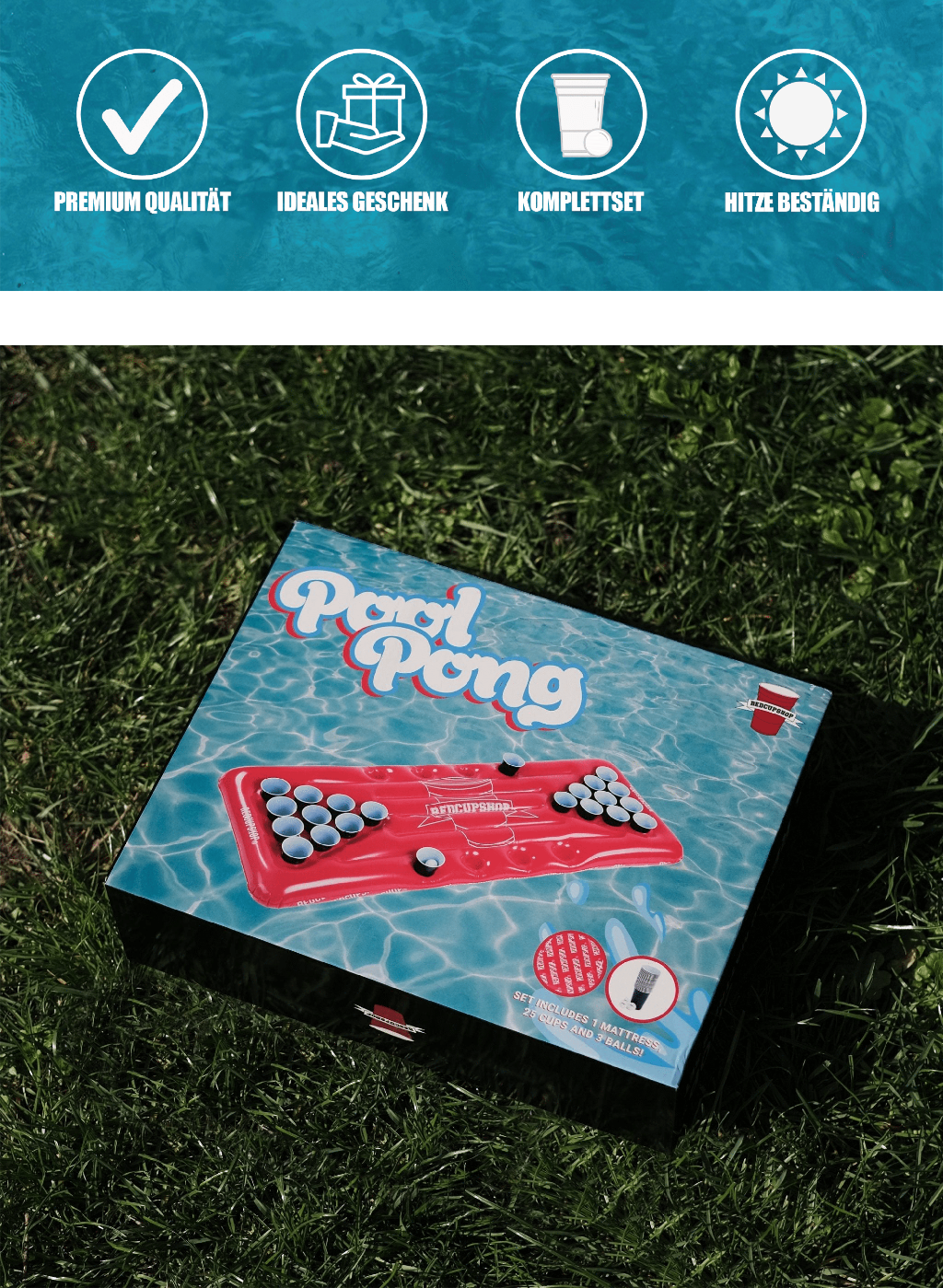 RedCupShop XXL Beer Pong Luftmatratze 'OG'