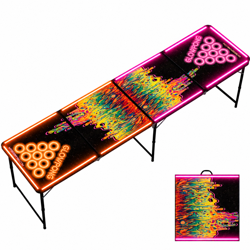 Beer Pong Tisch 'Space Lava' mit LED