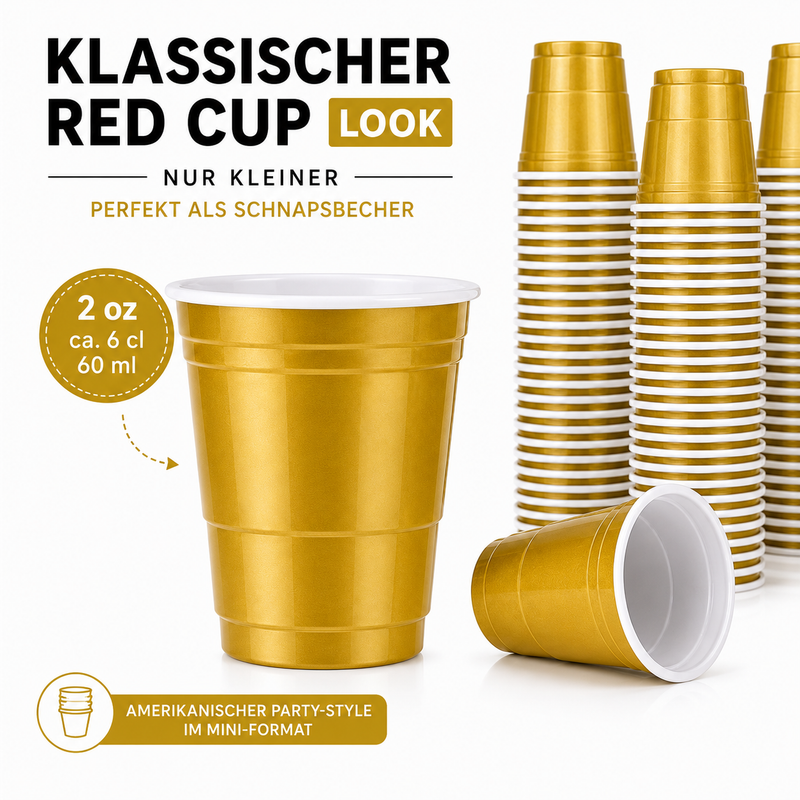 Shot Cups Gold (50x)