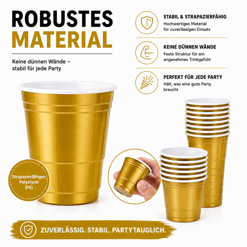 Shot Cups Gold (50x)