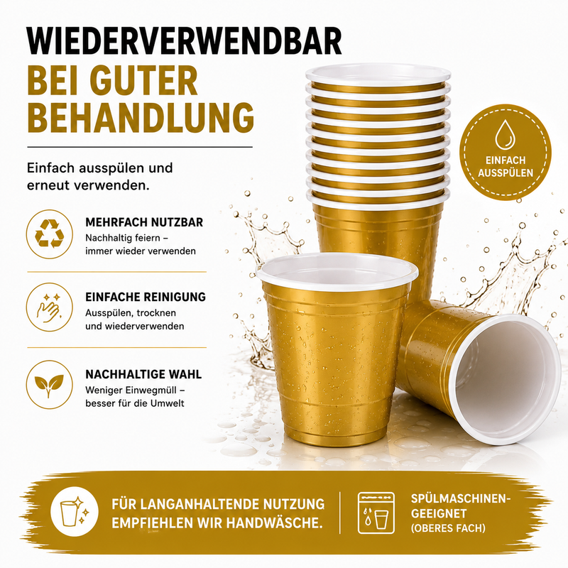 Shot Cups Gold (50x)