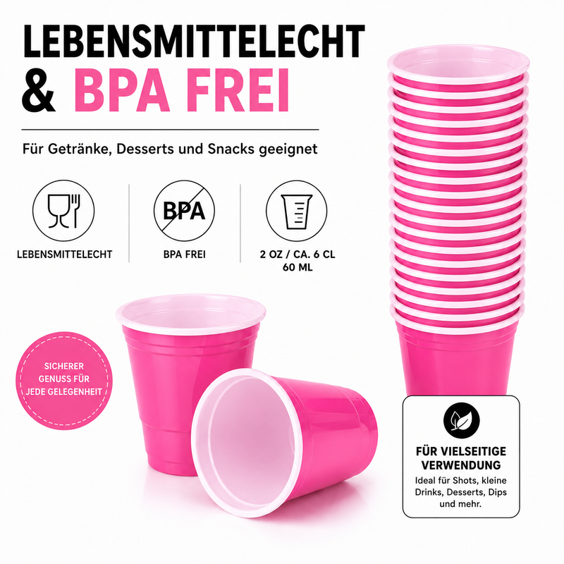 Shot Cups Pink (50x)