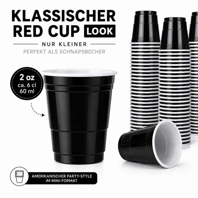 Shot Cups Schwarz (50x)