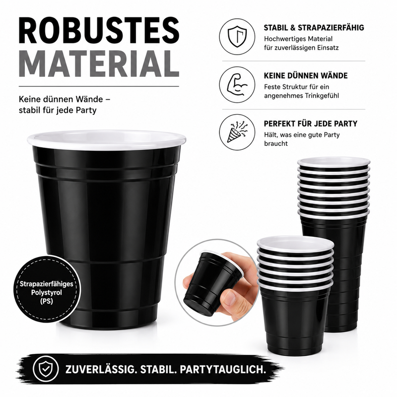 Shot Cups Schwarz (50x)