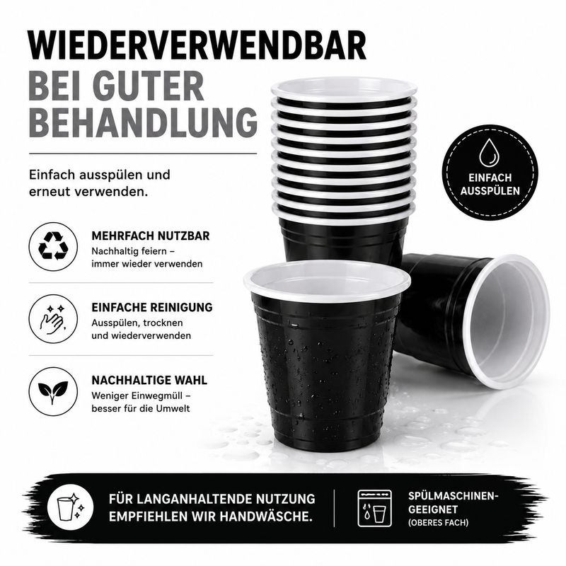 Shot Cups Schwarz (50x)