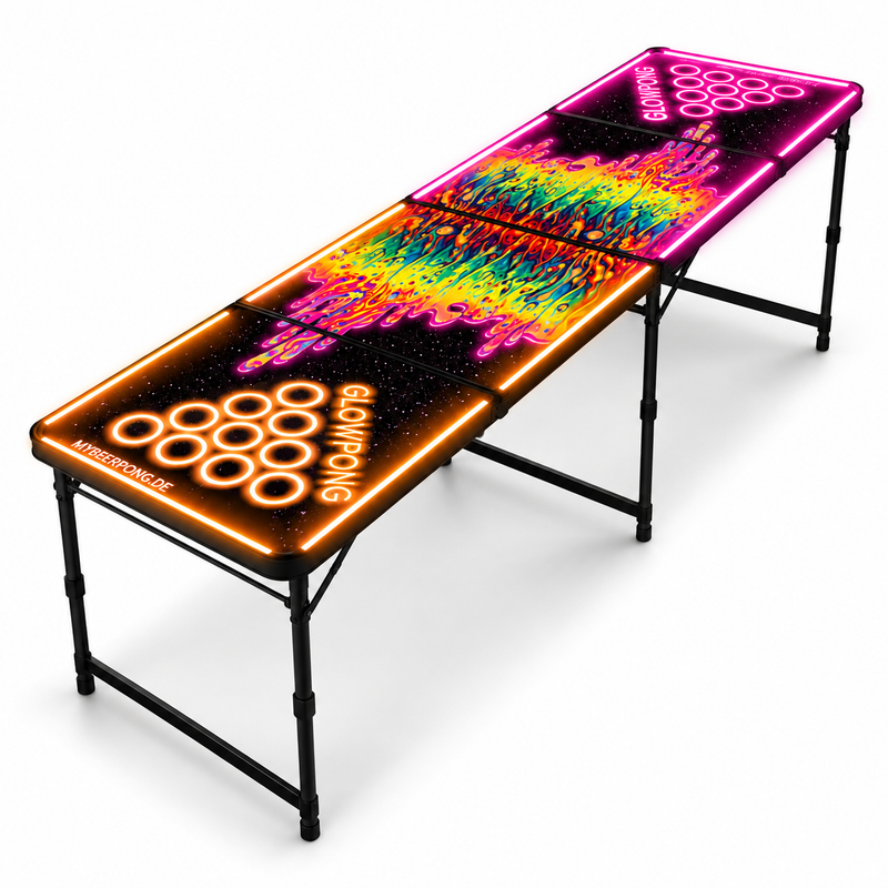 Beer Pong Tisch 'Space Lava' mit LED