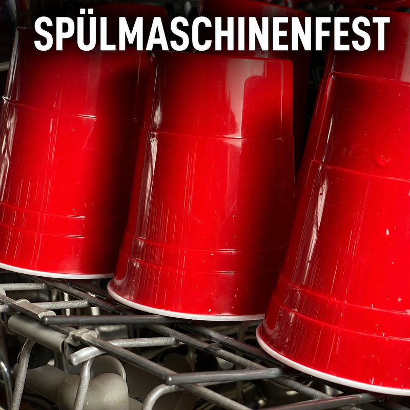 MYBEERPONG® Beer Pong Mehrwegbecher Rot (20x)