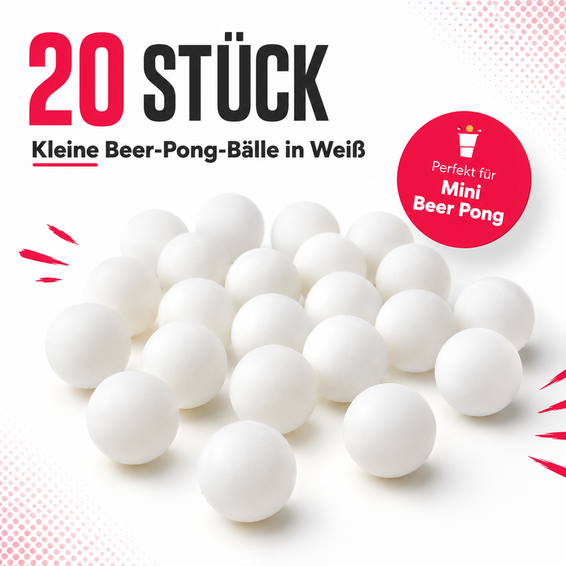 Kleine Beer Pong Bälle (20x)