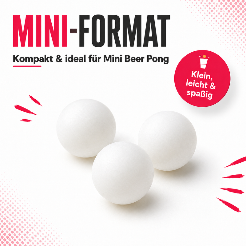 Kleine Beer Pong Bälle (20x)