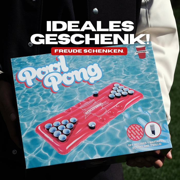 XXL Beer Pong Pool Luftmatratze - Bier Pong Luftmatratzen Set - RedCupShop