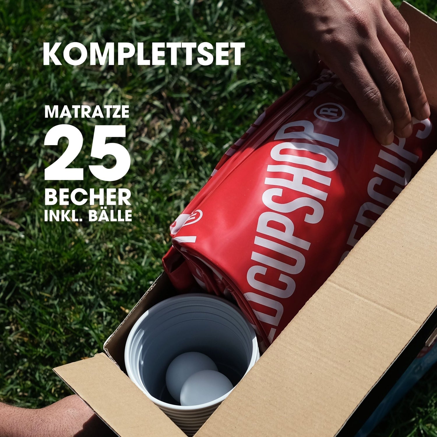 XXL Beer Pong Pool Luftmatratze - Bier Pong Luftmatratzen Set - RedCupShop