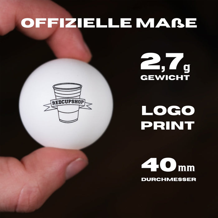 Beer Pong Bälle "RedCupShop" (6x) - Beer Pong Bälle - RedCupShop