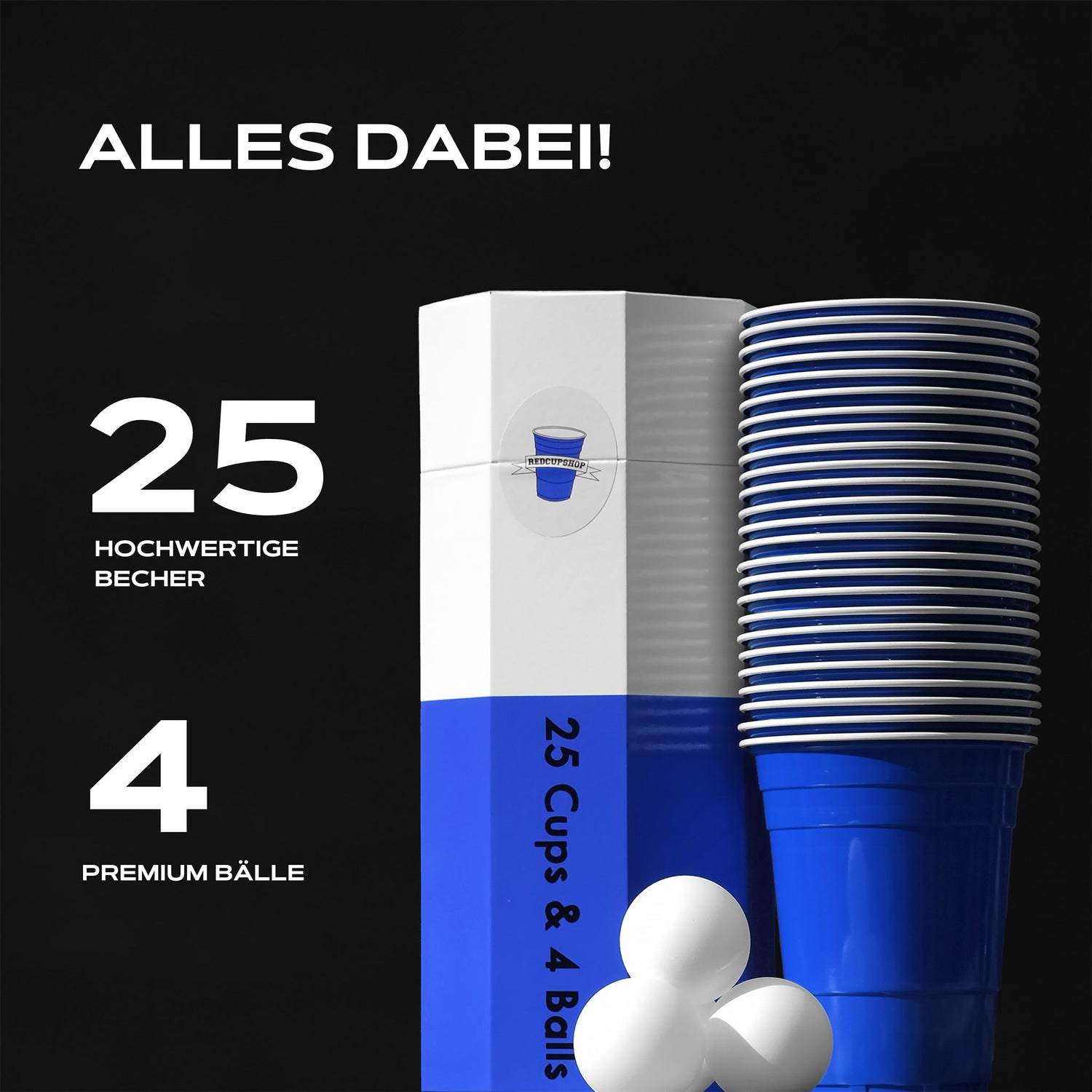 Beer Pong Becher Set Blau - Cups - RedCupShop