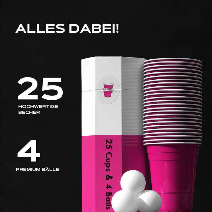 Beer Pong Becher Set Pink - Cups - RedCupShop