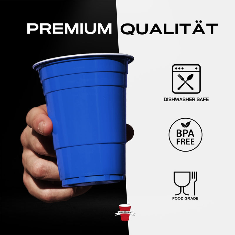 RedCupShop Beer Pong Becher Set Blau